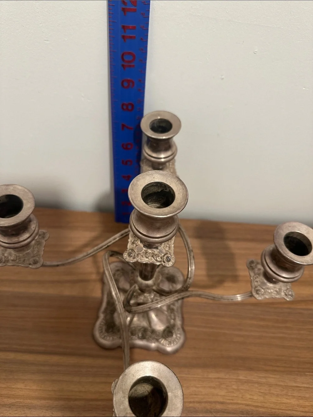 Vintage Silver plated Five-Arm Candelabra - Elegant Home Accent